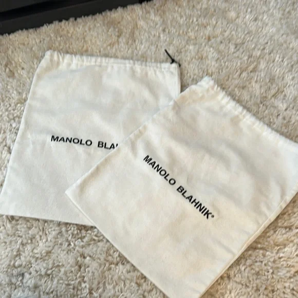 Two Manolo Blahnik shoe dust bags - Picture 1 of 1
